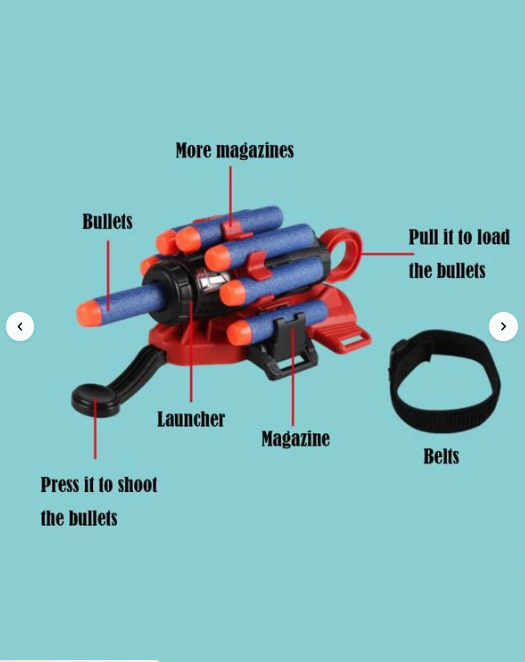 Random Spider Cosplay Launcher Glove Set: Fun Toy- Wrist Launcher Included!