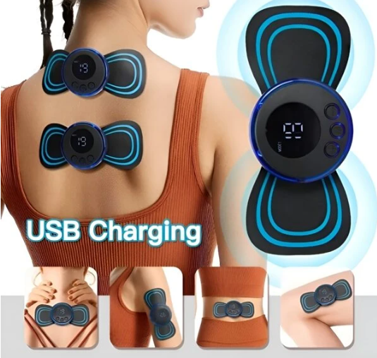 Rechargeable Neck Massager, Electric Ems Cervical Massager Patch For Muscle Pain Relief