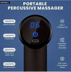 Massage Gun, Deep Tissue Muscle Handheld Percussion Massager