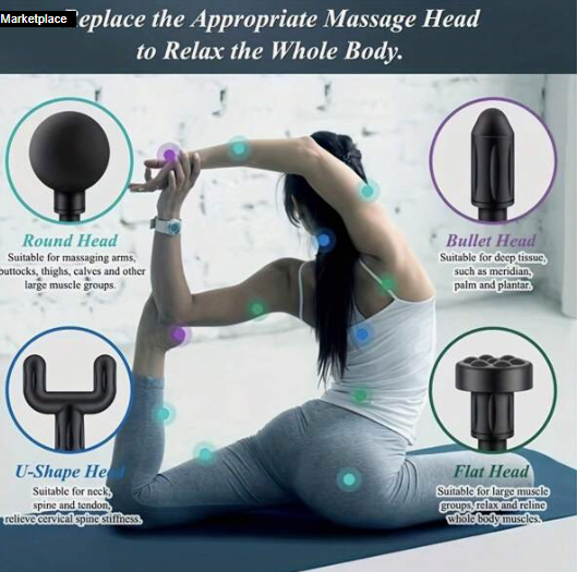 Massage Gun, Deep Tissue Muscle Handheld Percussion Massager